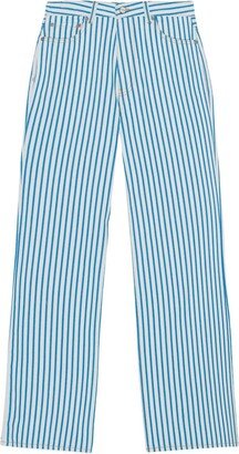 Magny striped wide-leg jeans