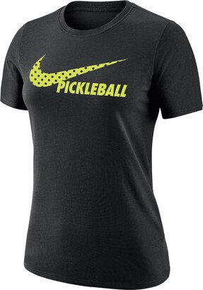 Women's Sportswear Pickleball T-Shirt in Black