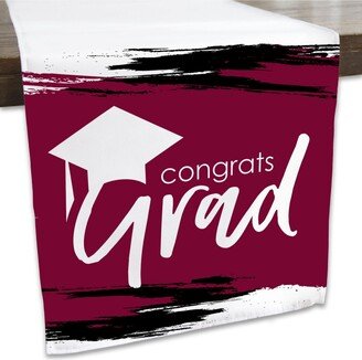 Big Dot Of Happiness Maroon Grad - Best is Yet to Come Grad Party Decor Cloth Table Runner 13 x 70 in