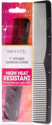 Styling Carbon Comb High Heat Resistant 7 by SalonChic for Unisex - 1 Pc Comb