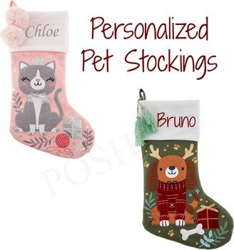 Personalized Christmas Stocking - Pet Dog Cat Stockings