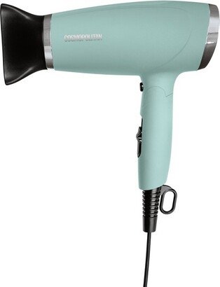 Cosmopolitan Foldable Hair Dryer with Smoothing Concentrator (Blue and Silver)