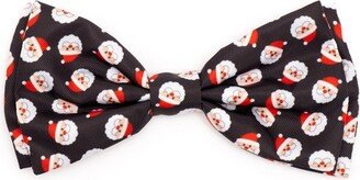 The Worthy Dog Santa Adjustable Bow Tie Accessory - Black - S