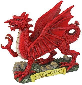 The Red Welsh Dragon Statue: Desktop, Full Color