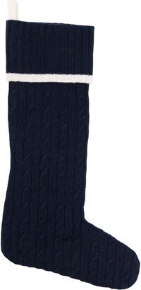 Cable-Knit Cashmere Stocking