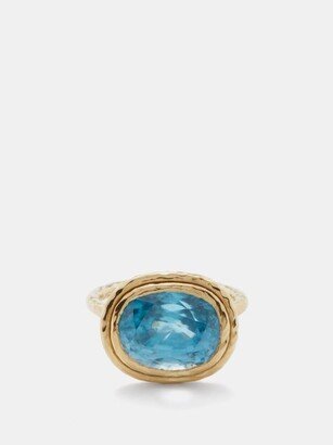 West End Zircon & 18kt Gold Ring