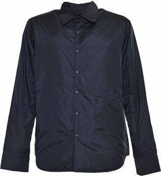 Re-Shirt padded black shirt with technical taffeta