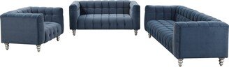 TONWIN Modern 3-piece sofa set with solid wood legs