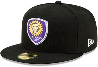 Men's Black Orlando City Sc Primary Logo 59FIFTY Fitted Hat