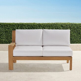 Calhoun Teak Modular Left-facing Loveseat in Natural Finish