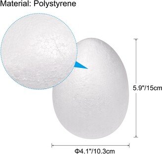 Unique Bargains Egg Foam Ball Polystyrene Solid Balls for Decoration, Crafts and Handmade - 4.1x5.9inch