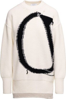 Logo Intarsia Crewneck Jumper-AL