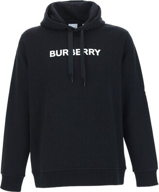 Logo Printed Drawstring Hoodie-BT