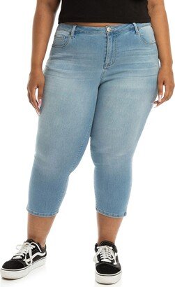 Side Slit Crop Skinny Jeans