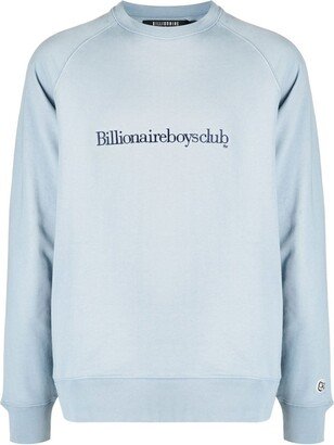 Serif logo-embroidered jumper