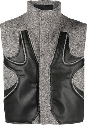 Panelled Cropped Gilet