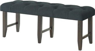 Vilo Home Industrial Charms Rustic Pine Upholstered Dining Bench