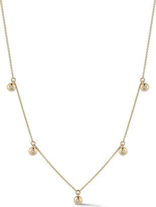 Lulu Jack Diamond Bezel Charm Necklace