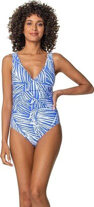 Olivia One-Piece (South Seas Blue Periwinkle) Women's Swimsuits One Piece