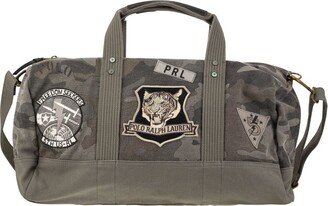 Camouflage Patch-Detailed Duffle Bag