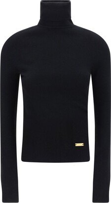 Fine Knit Turtleneck Jumper-AA