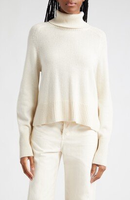 Lerato High-Low Cashmere Turtleneck Sweater