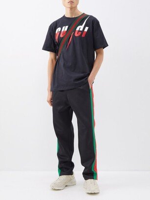 GG-logo Web-stripe Press-stud Track Pants