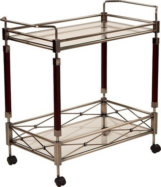 Melrose Serving Cart Antique Brass - OSP Home Furnishings