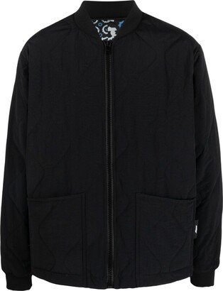 Quilted Finish Bomber Jacket