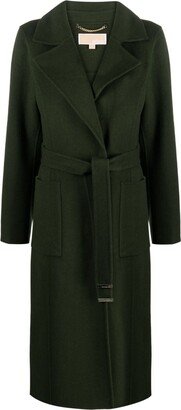 Belted Wool-Blend Coat-AC