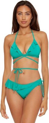 Socialite Vera Wrap Halter Top (Jasper) Women's Swimwear