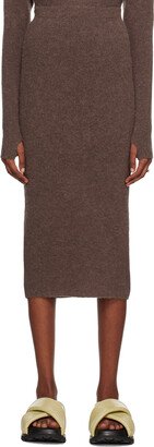 Brown Martini Maxi Skirt