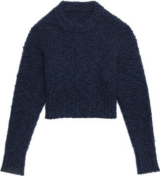 Ribbed Crew Neck Jumper-AA