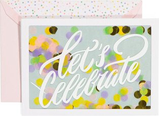 Premium Let's Celebrate Birthday Greeting Card