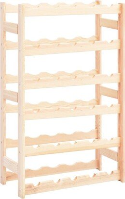 Wine Rack for 30 Bottles Pinewood - Beige/khaki