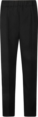 High-Waist Straight-Leg Trousers-BF