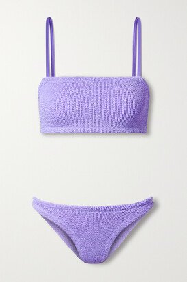 Net Sustain Gigi Seersucker Bikini - Purple