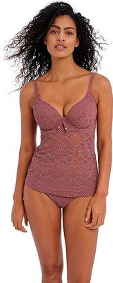 Sundance - Underwire Bralette Tankini Top (Nutmeg) Women's Swimwear