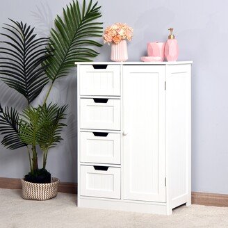 White Bathroom Storage Cabinet-AA