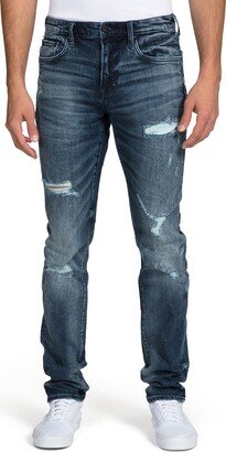 Le Sabre Distressed Slim Fit Jeans