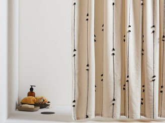 Organic Pom Pom Shower Curtain | Made