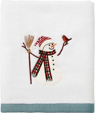 Snowman Park Cotton Hand Towel, 16