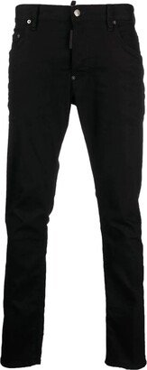 Jet Black Cotton Blend Jeans