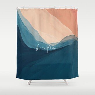 breathe. Shower Curtain