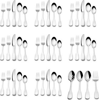 Toulon Satin 18/10 Stainless Steel 44 Piece Flatware Set, Service for 8