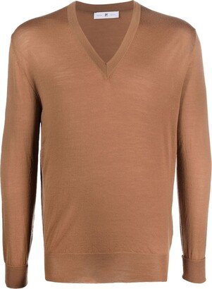 PT Torino V-neck knitted jumper-AA