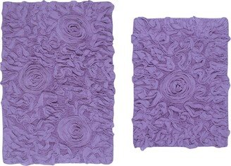 Bell Flower Bath Rug Set, 2 Piece