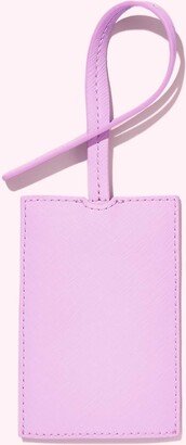 Textured Luggage Tag In Grape