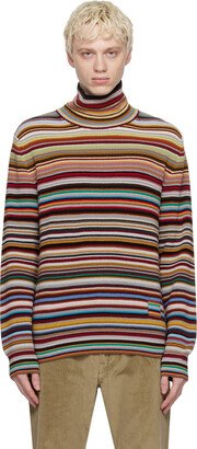Multicolor Signature Stripe Turtleneck