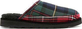 Plaid-Check Pattern Slippers